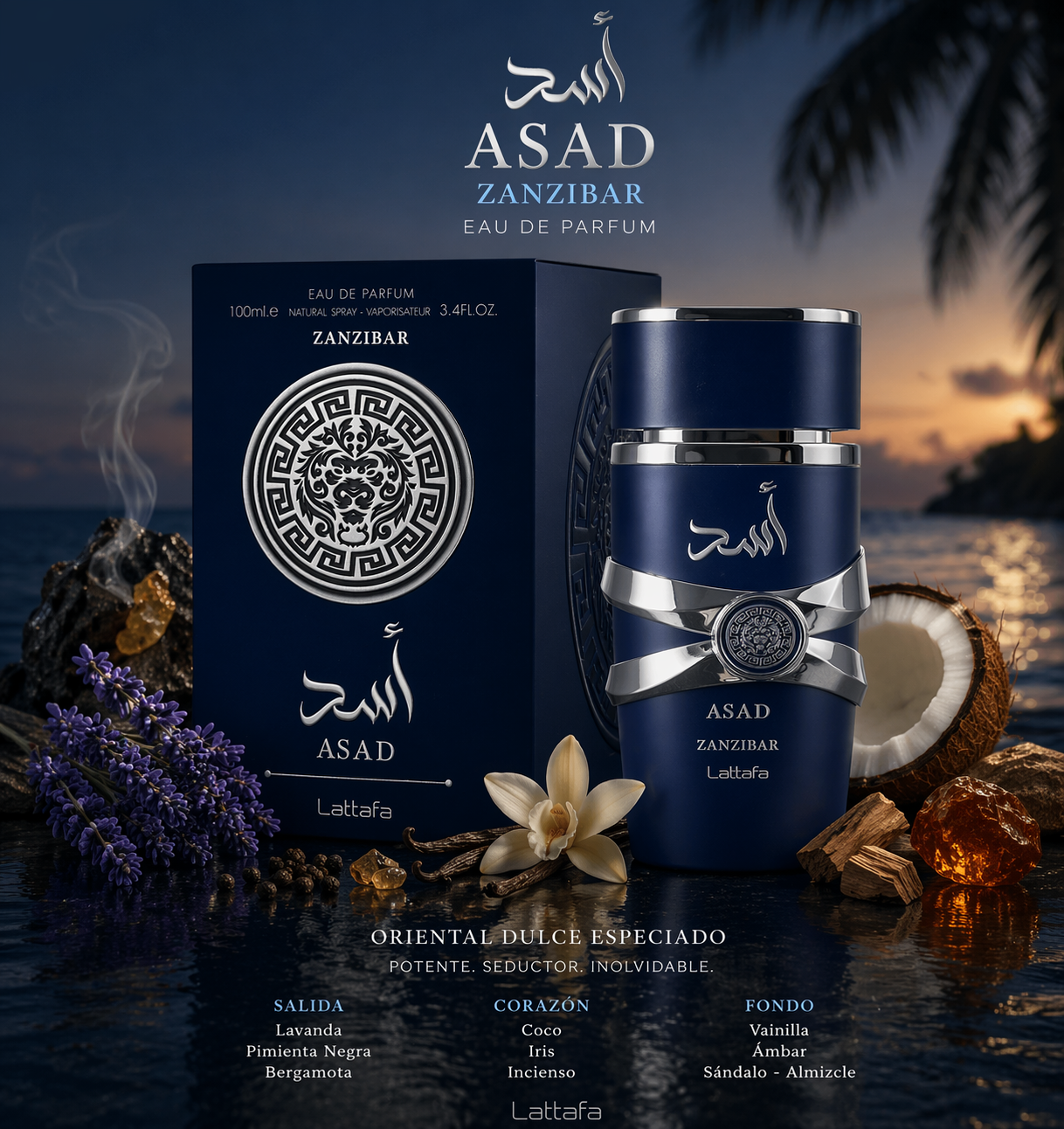 Eau de parfum Asad Zanzibar de Lattafa - 100 ml
