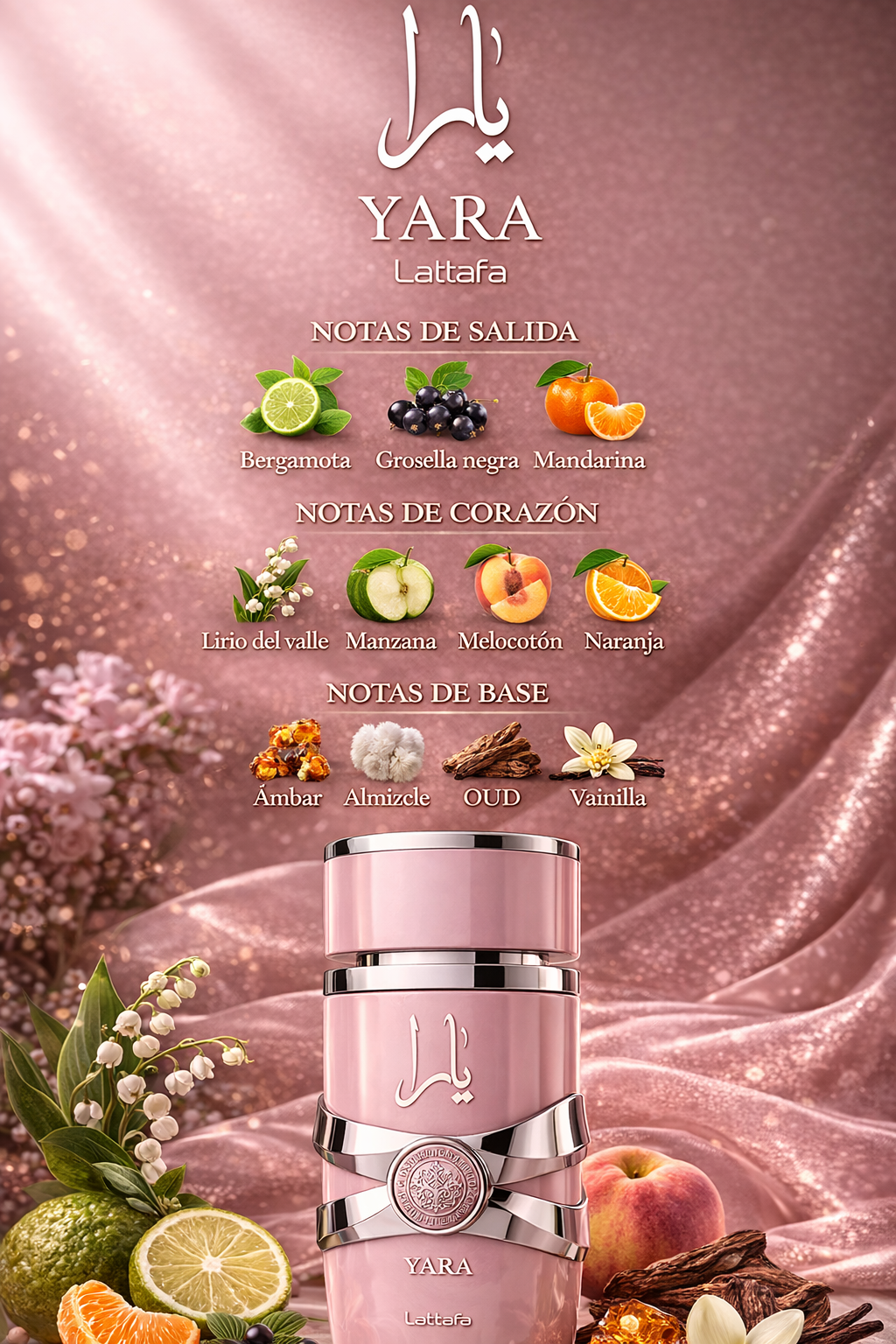 Eau de parfum Yara de Lattafa - 100 ml